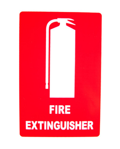 Fire Extinguisher Cabinet 4.5kg Medium Plastic, FREE location sign + ID sign