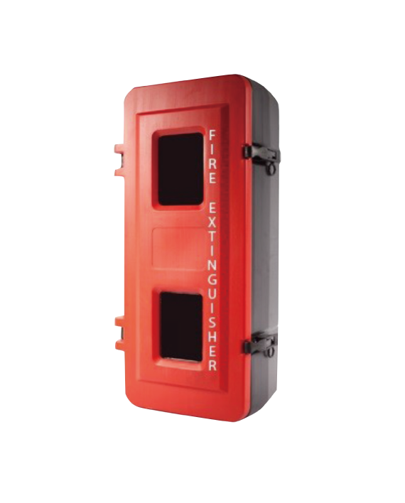 Fire Extinguisher Cabinet 4.5kg Medium Plastic, FREE location sign + ID sign