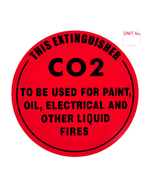 Fire Extinguisher Sign C02 Plastic