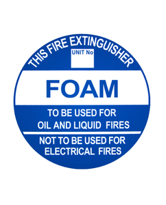 Fire Extinguisher Sign Foam