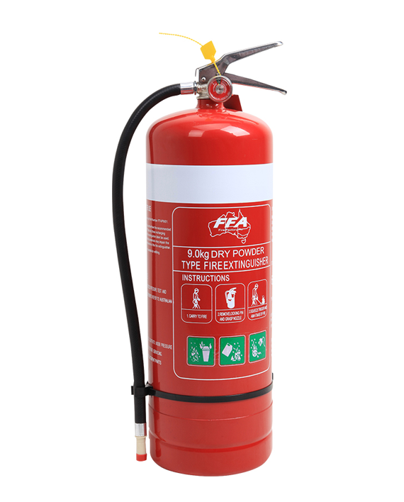 Fire Extinguisher 9.0Kg ABE + free signs (pick up only)