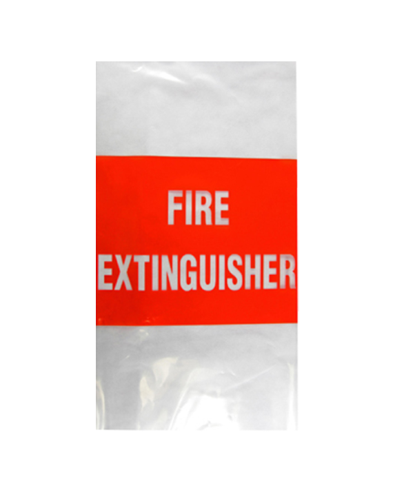 Fire Extinguisher Cover, Thick UV Plastic (fits 9.0Kg)